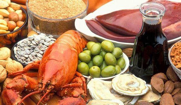 Frutti di mare e noci nella dieta di un uomo per un efficace ingrandimento del pene